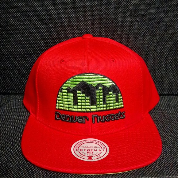 Denver Nuggets Snapback Hat Mitchell & Ness X Hardwood Classics - Reverse Grinch - Picture 1 of 3